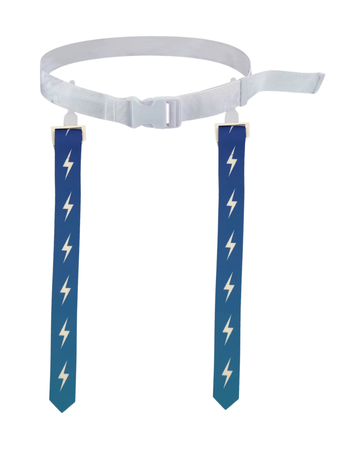 Blue Lightning Bolt Flag Football Belt
